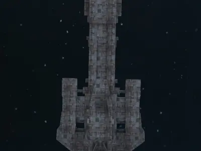 Stargate SG-1 Prometheus Spaceship Replica 3D model 3D model