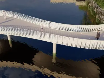 Silk Bridge 3D model