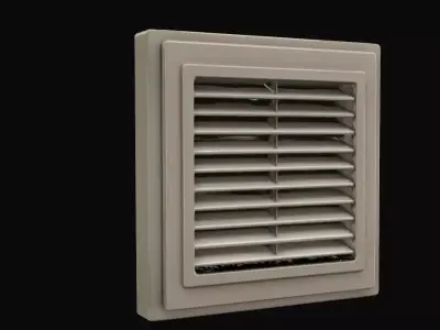 HVAC Air Duct Vent  Modular Industrial 3D Model Low-poly 3D model