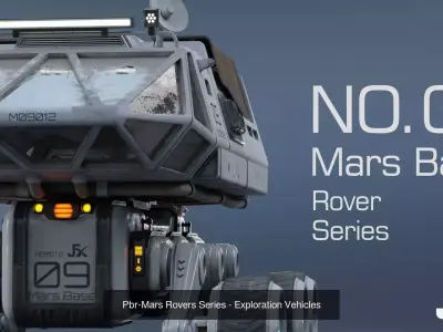 Mars Landing Series-Rigged-AnimationReady 3D Model Pack