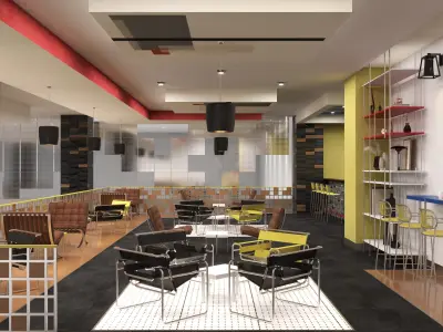 BAUHAUS SHOP AND CAFE 3D model