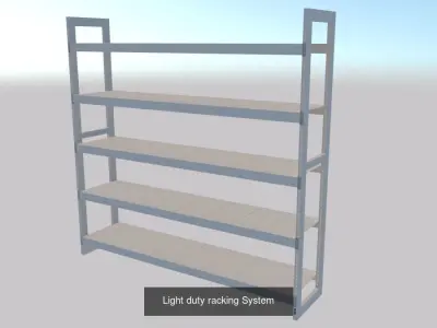 warehouse racking systems 3D Model Pack