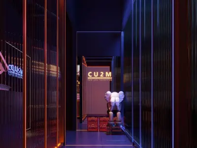 night club  interior 3D model