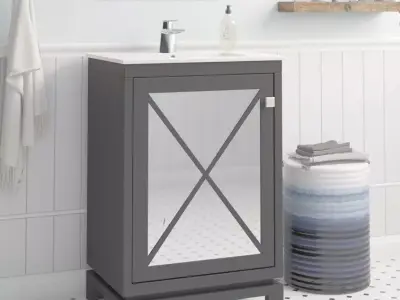 Ternes Single Vanity Set - 3 Colour 3D model