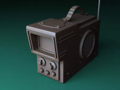 The Portable Television 3D model