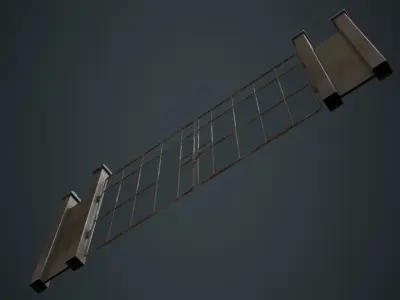 Gate 2B Low-poly 3D model