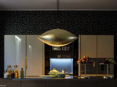 catellanismith-malagola pendant lamp with two metal balls han... 3D model