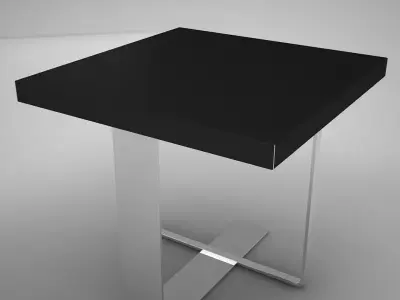 coffe table square 2 Low-poly 3D model