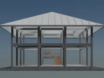 House in structure 25-02 3D model