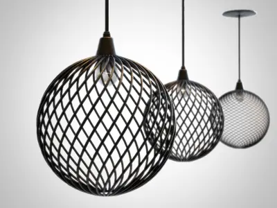 Modern ceiling lamps 3D model