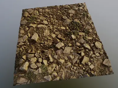 scanground10rocks 3D model
