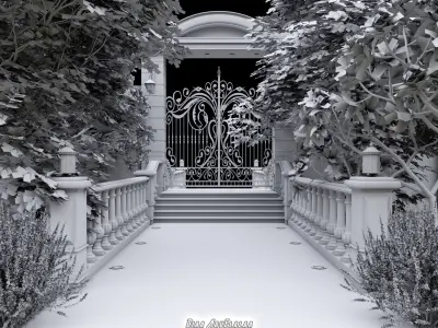 Villa Gate  3D model