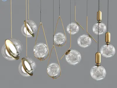 Ceiling Light Pendant Collection 3D model