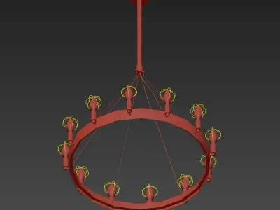 Camino Round Chandelier 3D model