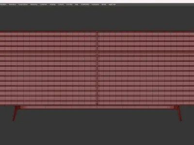 TIDE BUFFET SIDEBOARD BY KARIM RASHID Low-poly 3D model