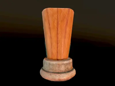 Cartoon Tiki 3D model