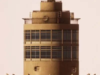 Cairo Tower 3D model