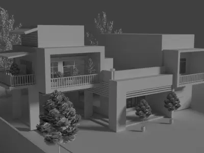 3D Model House design in kerala 3D model