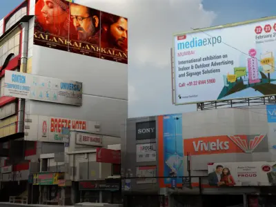 market bazaar street road 3d model 3D model