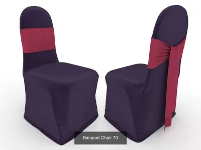 Collection Banquet Chair 24 3D Model Pack