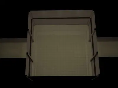 Empty Room Low-poly 3D model