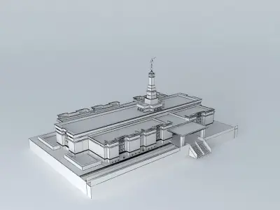LDS. Temple St. Paul Minnesota Templo Mormon. 69th. operating... Free 3D model
