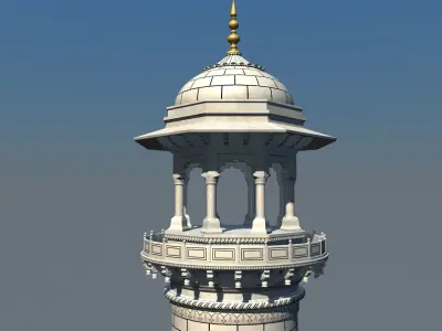 Big Taj Minar 3D model