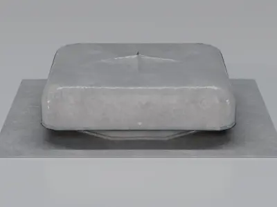 Round Top Vent Low-poly 3D model