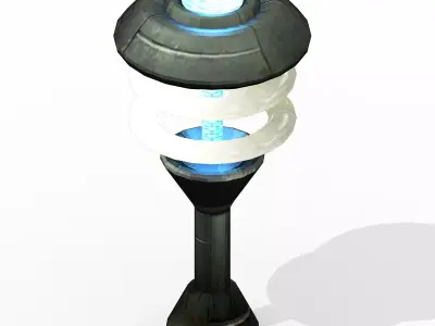 Satellite city object 00 3D model