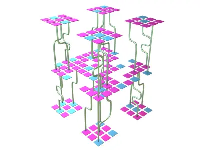 AI Generative Network Icon v1 006 Low-poly 3D model