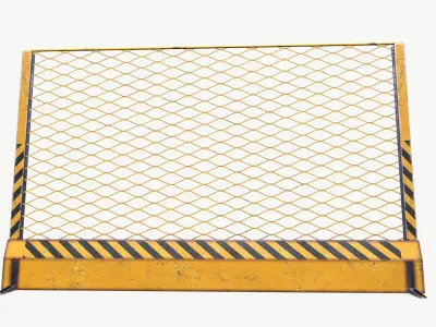 Fences Low-poly 3D model