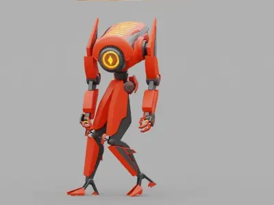 Android   rigged - animated character 3D model