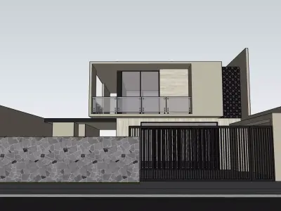 Realistic Exterior Lumion Rendering and SketchUp 3D model