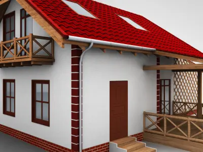 Single Family House High detail 3D model