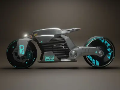 Sci-Fi concept Bike 2 3D model