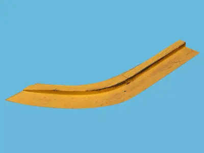 Yellow Curb Corner 3D model