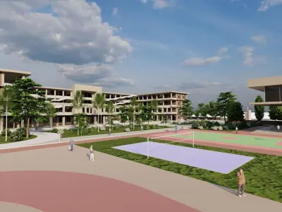 School-University -High School 3D model