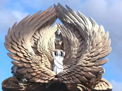 Roman Jupiter monument 3D model