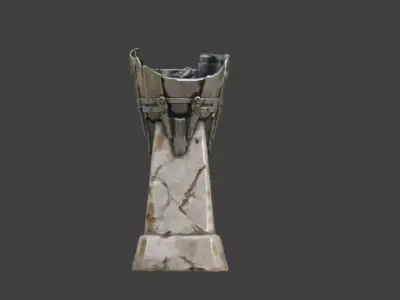 Stone Brazier Low-poly 3D model