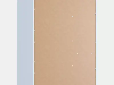 VIHALS wardrobe with 2 doors 3D model