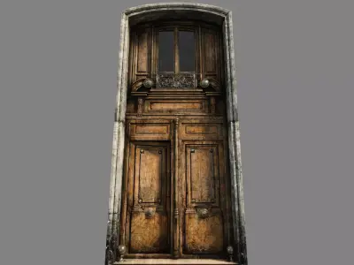  Doors Haussmann style Low-poly 3D model