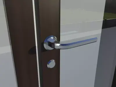 Door handle Free low-poly 3D model