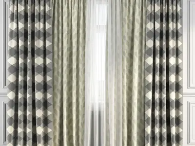Curtain Set 119 3D model