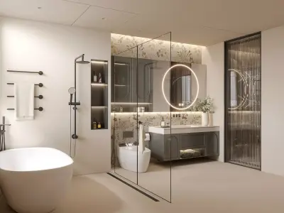 Modern Bathroom 3D Model 3D model