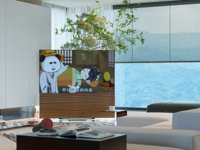 Interior scene living room 11 3D model