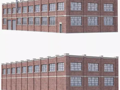 Industrial Building 37 PBR Low-poly 3D model