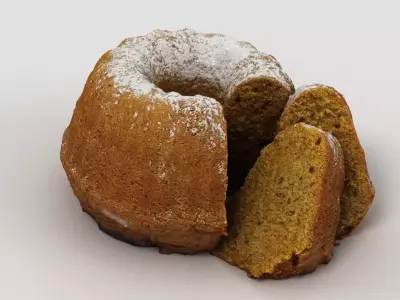 Guglhupf Cake 2 3D model