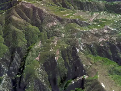 Italy mountain landscape 3D model