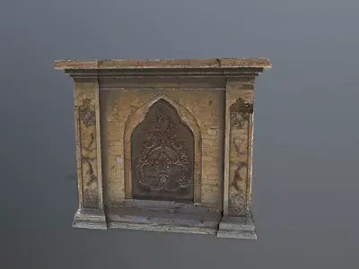 column Low-poly 3D model 6