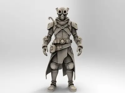 steampunk robotic 5 3D print model